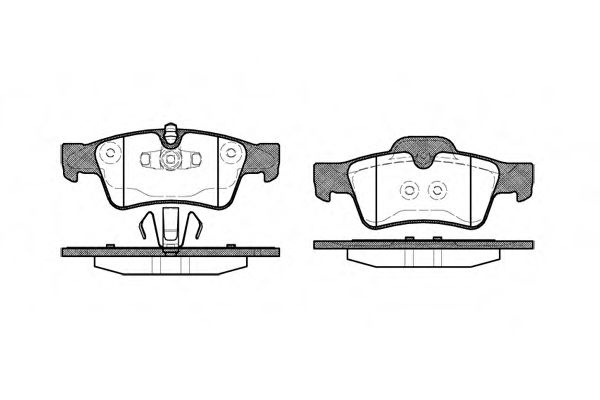 Set placute frana,frana disc MERCEDES S-CLASS (W221) (2005 - 2013) REMSA 0991.10 piesa NOUA