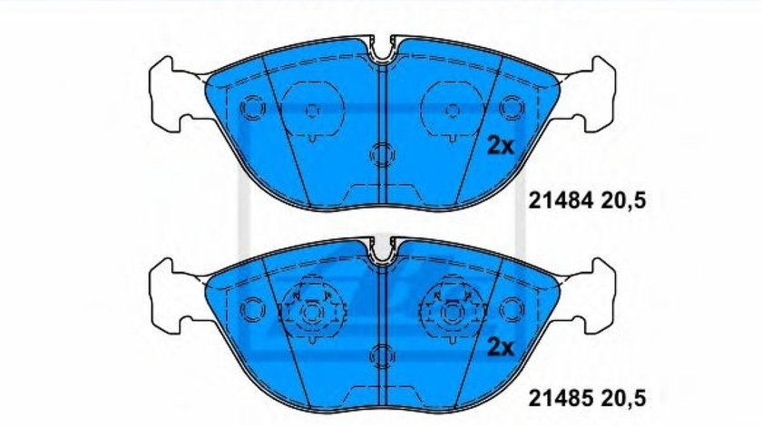 Set placute frana,frana disc MERCEDES S-CLASS (W220) (1998 - 2005) ATE 13.0460-7183.2 piesa NOUA