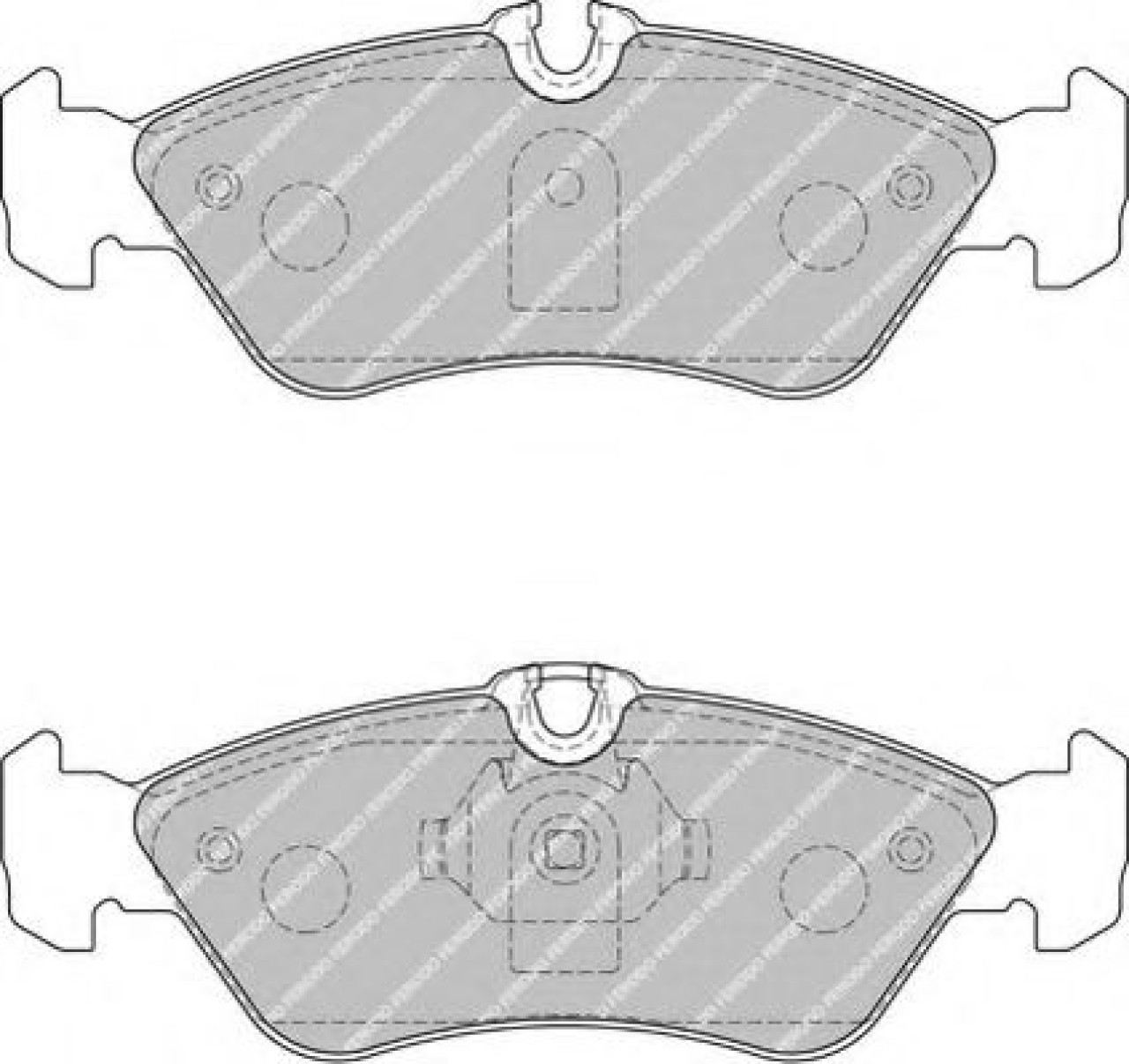 Set placute frana,frana disc MERCEDES SPRINTER 2-t bus (901, 902) (1995 - 2006) FERODO FVR1876 piesa NOUA