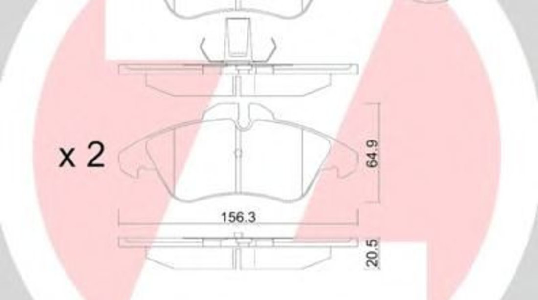 Set placute frana,frana disc MERCEDES SPRINTER 2-t platou / sasiu (901, 902) (1995 - 2006) ZIMMERMANN 23990.205.1 piesa NOUA