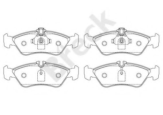 Set placute frana,frana disc MERCEDES SPRINTER 2-t bus (901, 902) (1995 - 2006) Break 21592 00 705 10 piesa NOUA