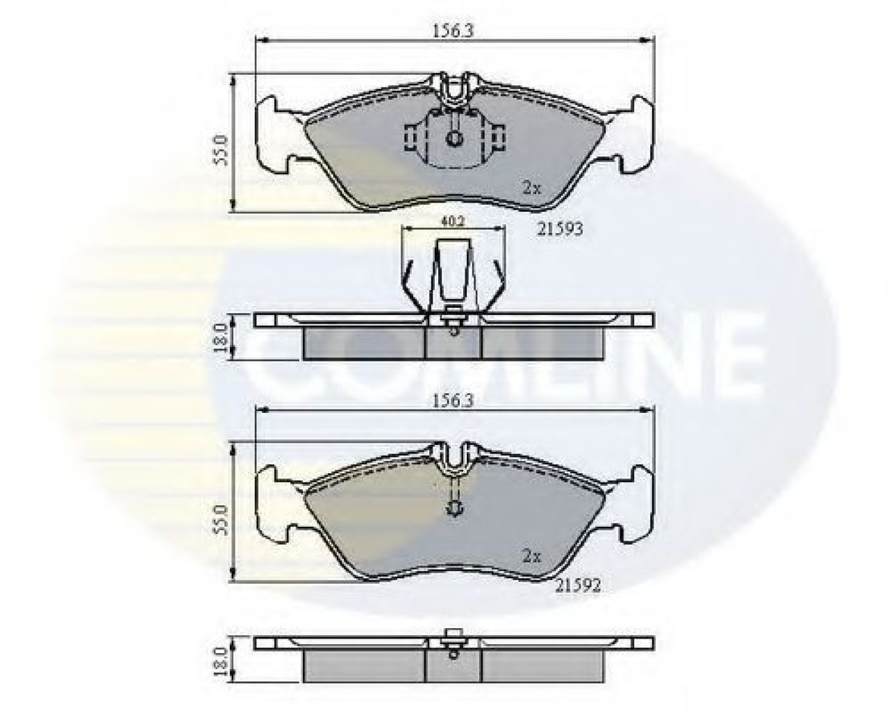 Set placute frana,frana disc MERCEDES SPRINTER 3-t platou / sasiu (903) (1995 - 2006) COMLINE CBP0478 piesa NOUA