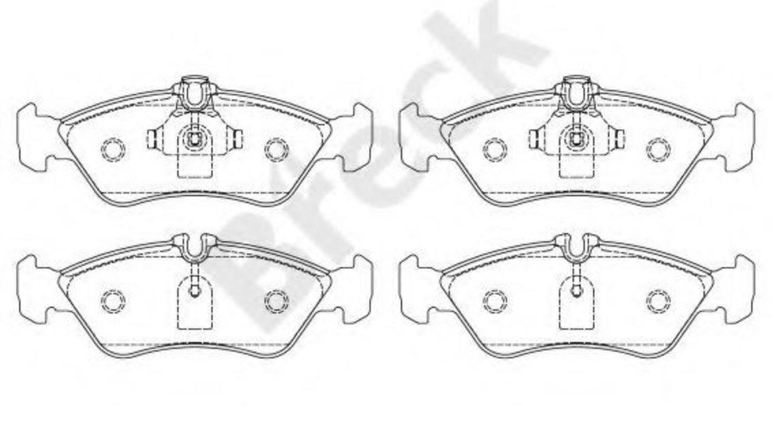 Set placute frana,frana disc MERCEDES SPRINTER 3-t bus (903) (1995 - 2006) Break 21592 00 705 10 piesa NOUA