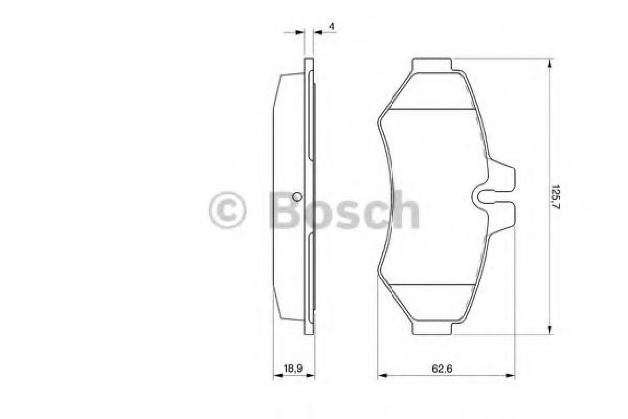 Set placute frana,frana disc MERCEDES SPRINTER 3-t caroserie (903) (1995 - 2006) BOSCH 0 986 424 516 piesa NOUA