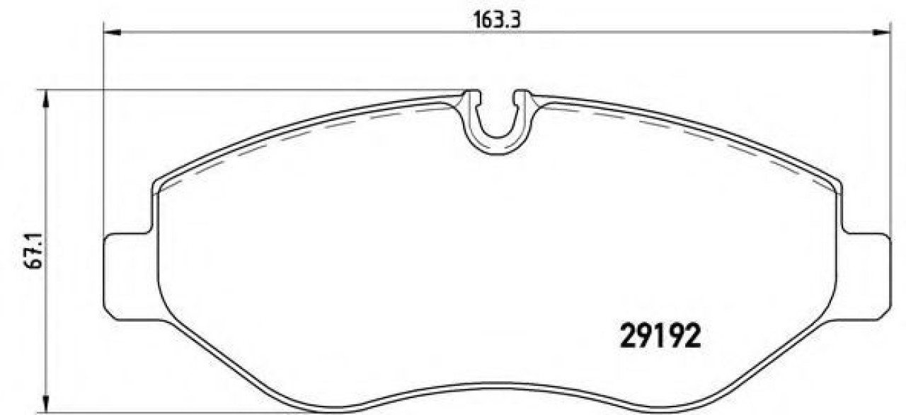 Set placute frana,frana disc MERCEDES SPRINTER 3-t platou / sasiu (906) (2006 - 2016) BREMBO P 50 085 piesa NOUA