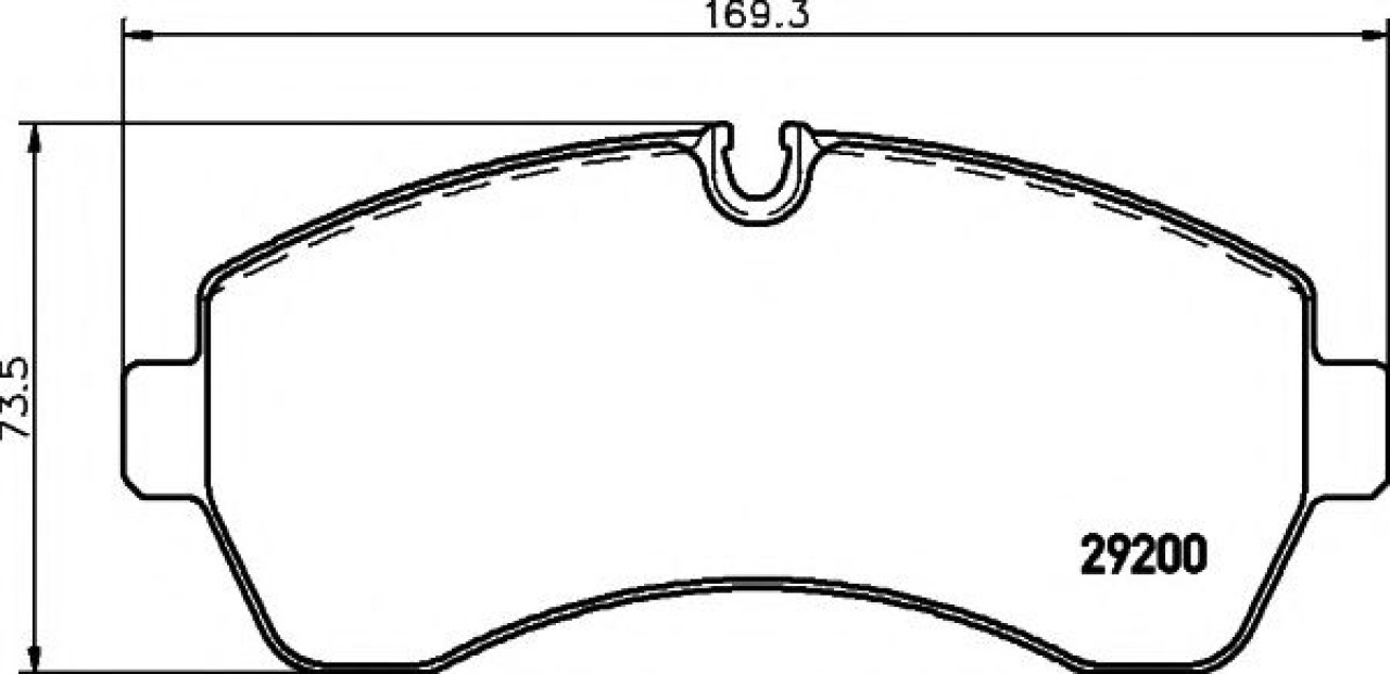 Set placute frana,frana disc MERCEDES SPRINTER 4,6-t platou / sasiu (906) (2006 - 2016) TEXTAR 2920002 piesa NOUA