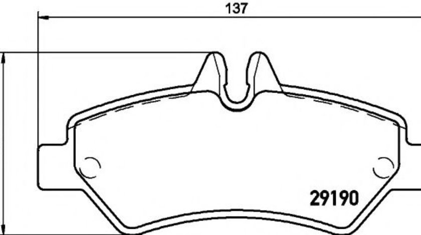 Set placute frana,frana disc MERCEDES SPRINTER 4,6-t caroserie (906) (2006 - 2016) TEXTAR 2919001 piesa NOUA