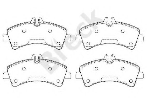 Set placute frana,frana disc MERCEDES SPRINTER 4,6-t caroserie (906) (2006 - 2016) Break 29217 00 703 00 piesa NOUA