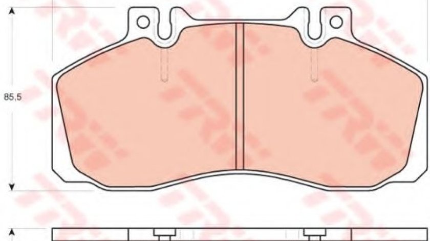 Set placute frana,frana disc MERCEDES SPRINTER 5-t platou / sasiu (905) (2001 - 2006) TRW GDB1695 piesa NOUA