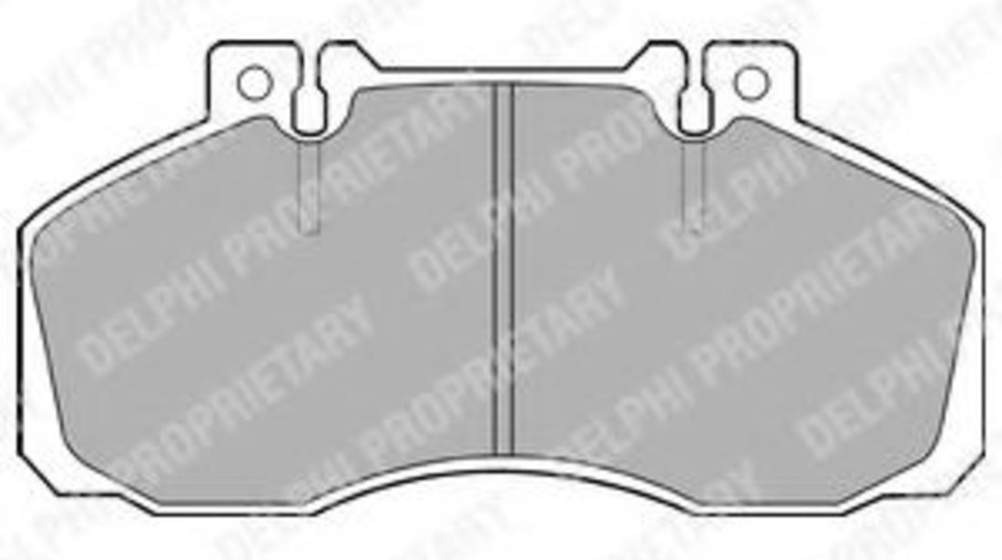 Set placute frana,frana disc MERCEDES SPRINTER autobasculanta (905) (2001 - 2016) DELPHI LP662 piesa NOUA