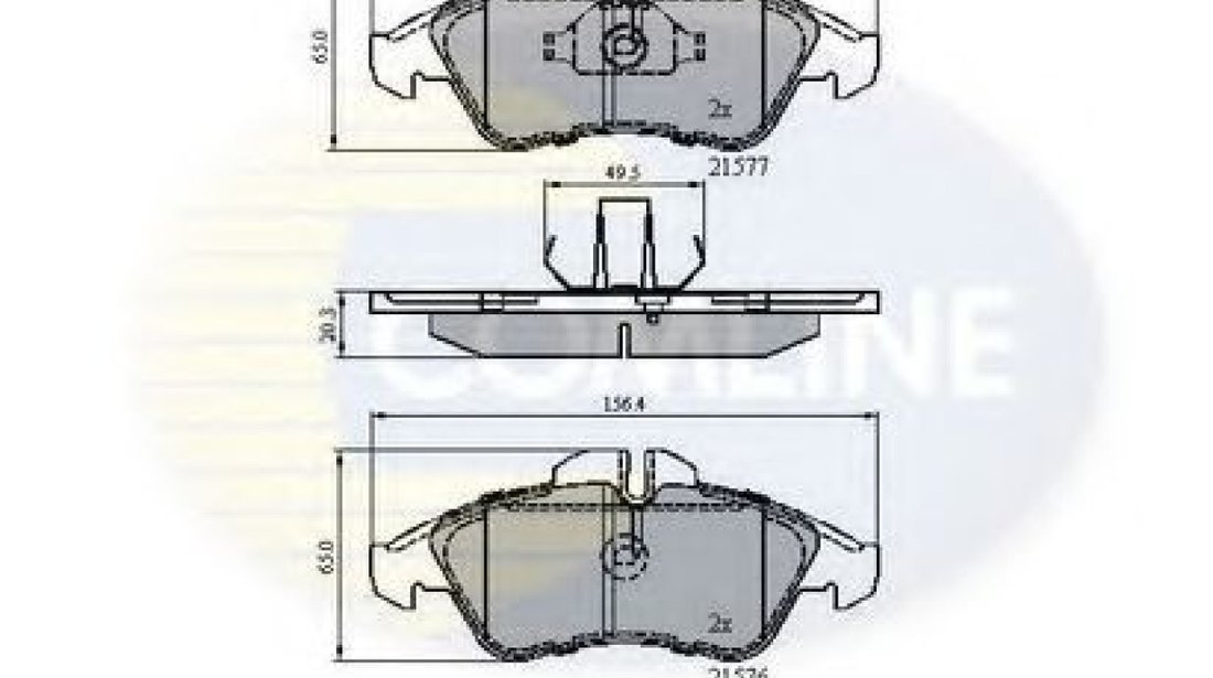 Set placute frana,frana disc MERCEDES V-CLASS (638/2) (1996 - 2003) COMLINE CBP0212 piesa NOUA