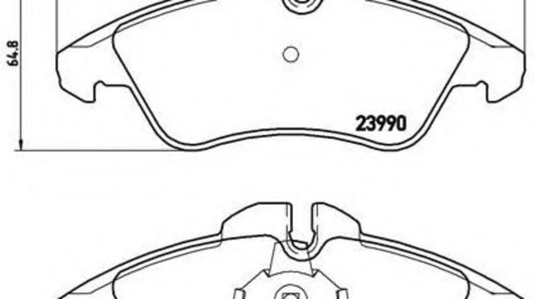 Set placute frana,frana disc MERCEDES V-CLASS (638/2) (1996 - 2003) BREMBO P 50 080 piesa NOUA