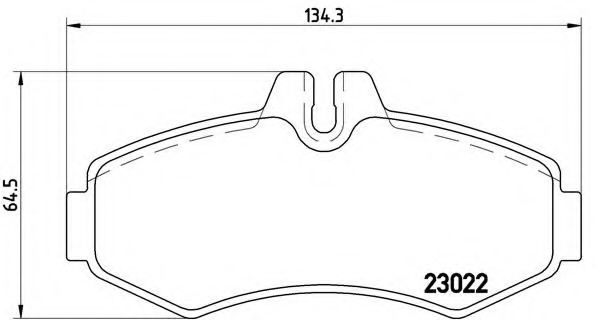 Set placute frana,frana disc MERCEDES V-CLASS (638/2) (1996 - 2003) BREMBO P 50 031 piesa NOUA