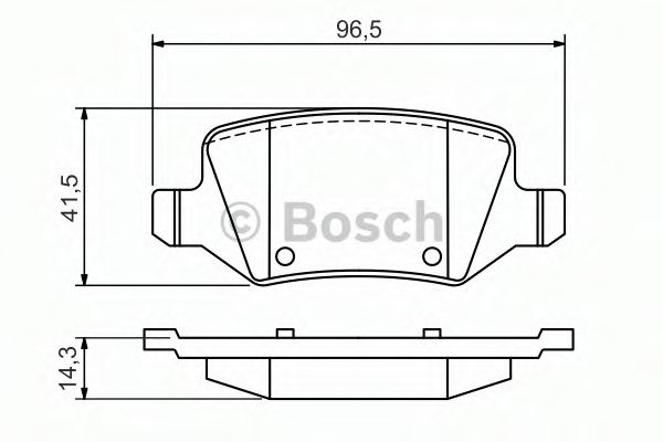 Set placute frana,frana disc MERCEDES VANEO (414) (2002 - 2005) BOSCH 0 986 494 569 piesa NOUA