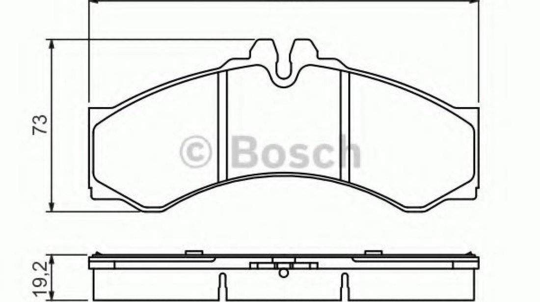 Set placute frana,frana disc MERCEDES VARIO platou / sasiu (1996 - 2016) BOSCH 0 986 424 832 piesa NOUA