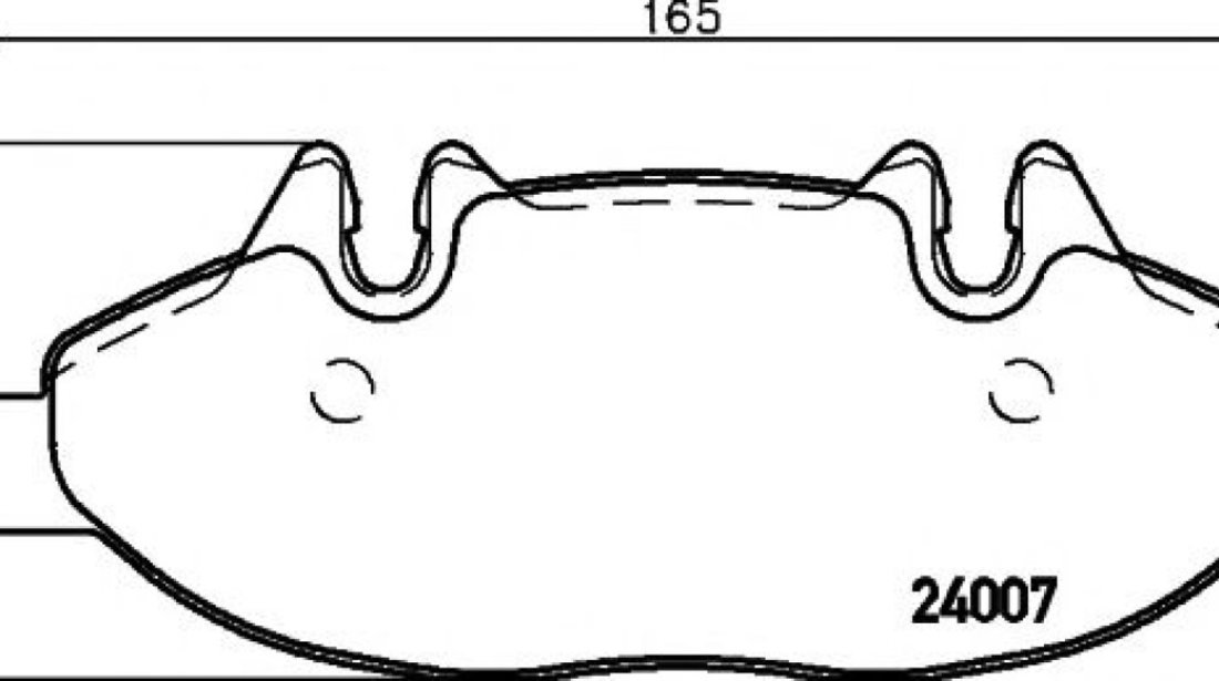 Set placute frana,frana disc MERCEDES VIANO (W639) (2003 - 2016) TEXTAR 2400701 piesa NOUA