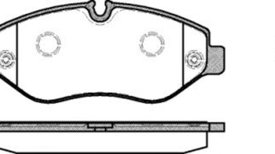 Set placute frana,frana disc MERCEDES VIANO (W639) (2003 - 2016) REMSA 1245.00 piesa NOUA