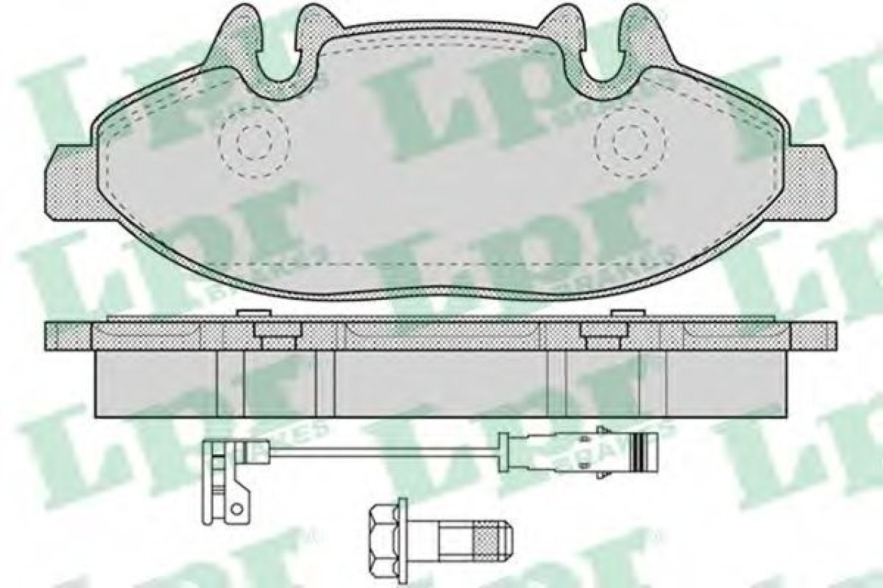 Set placute frana,frana disc MERCEDES VITO bus (W639) (2003 - 2016) LPR 05P1228 piesa NOUA