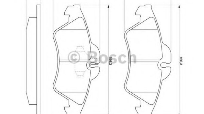 Set placute frana,frana disc MERCEDES VITO caroserie (638) (1997 - 2003) BOSCH 0 986 424 218 piesa NOUA