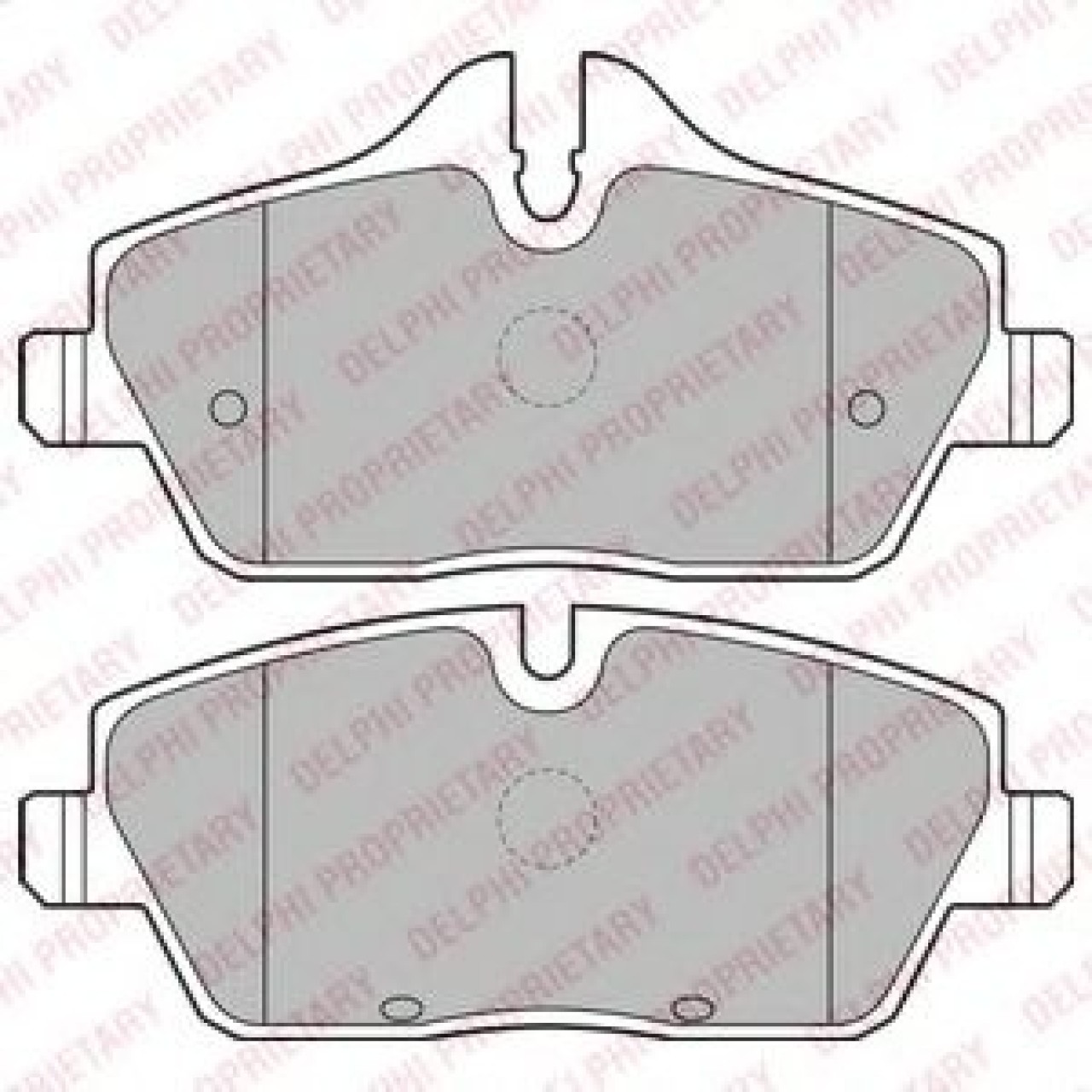 Set placute frana,frana disc MINI MINI Cabriolet (R57) (2007 - 2016) DELPHI LP2186 piesa NOUA