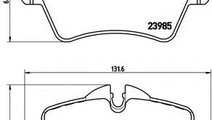 Set placute frana,frana disc MINI MINI Cabriolet (...