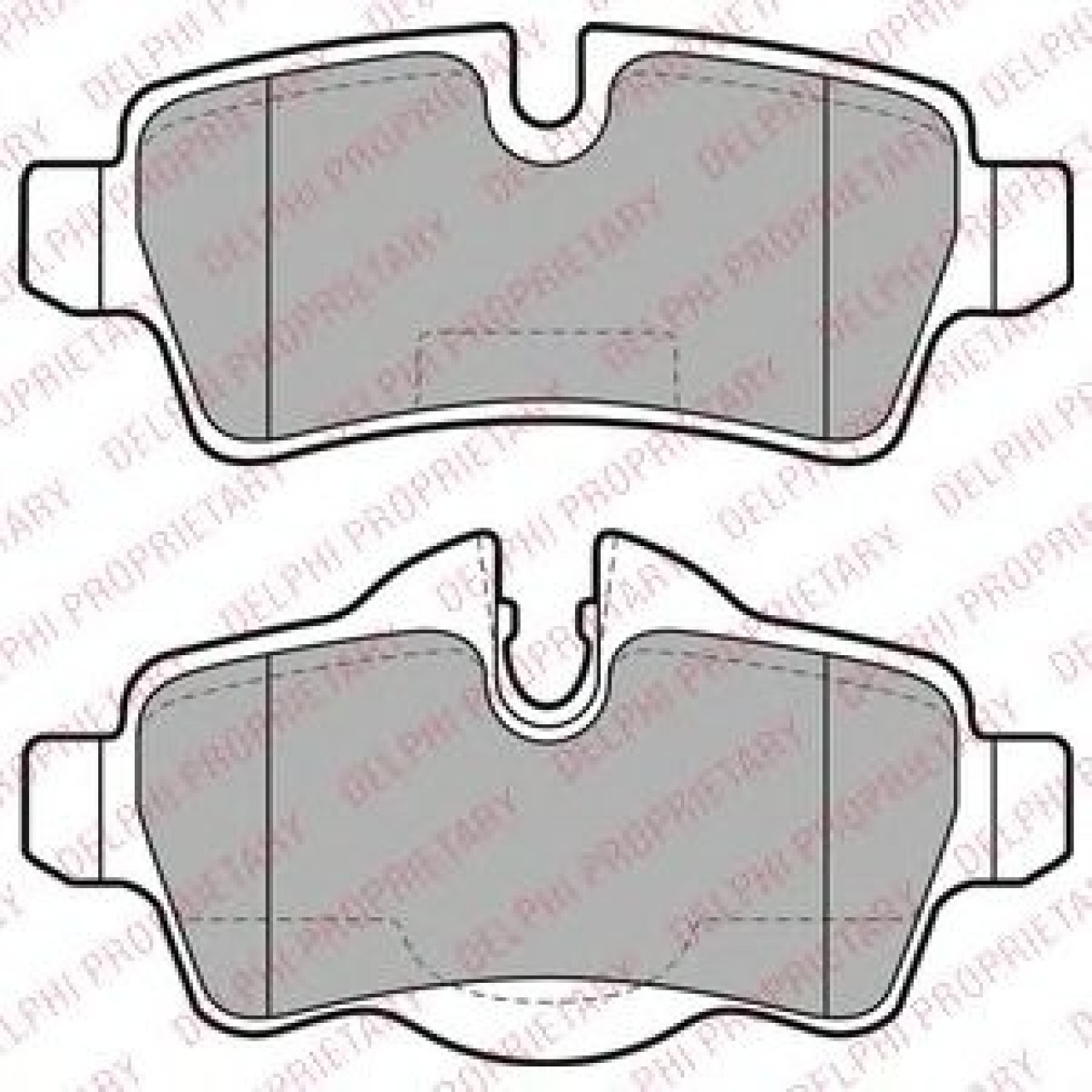 Set placute frana,frana disc MINI MINI CLUBMAN (R55) (2007 - 2015) DELPHI LP2022 piesa NOUA