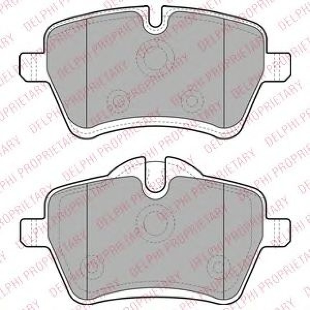 Set placute frana,frana disc MINI MINI COUNTRYMAN (R60) (2010 - 2016) DELPHI LP1985 piesa NOUA