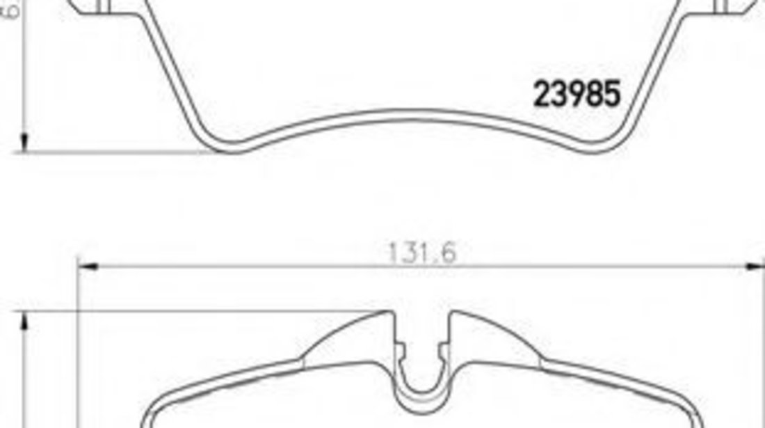 Set placute frana,frana disc MINI MINI COUNTRYMAN (R60) (2010 - 2016) BREMBO P 06 086 piesa NOUA