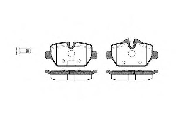 Set placute frana,frana disc MINI MINI PACEMAN (R61) (2012 - 2016) REMSA 1132.00 piesa NOUA