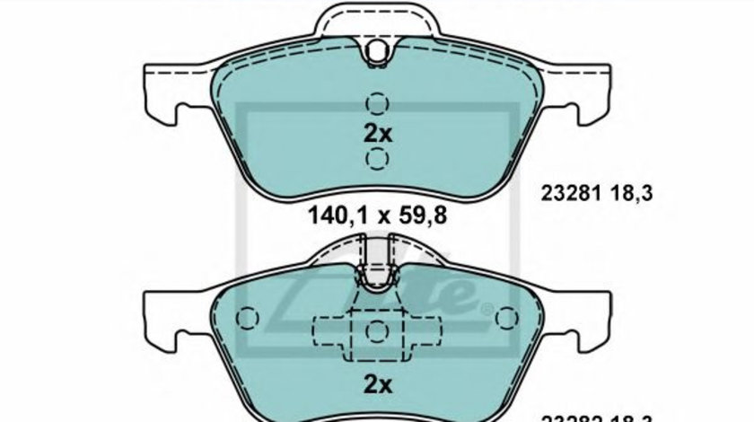 Set placute frana,frana disc MINI MINI (R50, R53) (2001 - 2006) ATE 13.0470-7161.2 piesa NOUA