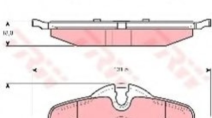 Set placute frana,frana disc MINI MINI (R50, R53) (2001 - 2006) TRW GDB1712 piesa NOUA