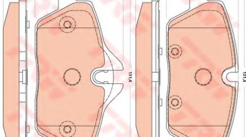 Set placute frana,frana disc MINI MINI (R56) (2006 - 2013) TRW GDB1870 piesa NOUA