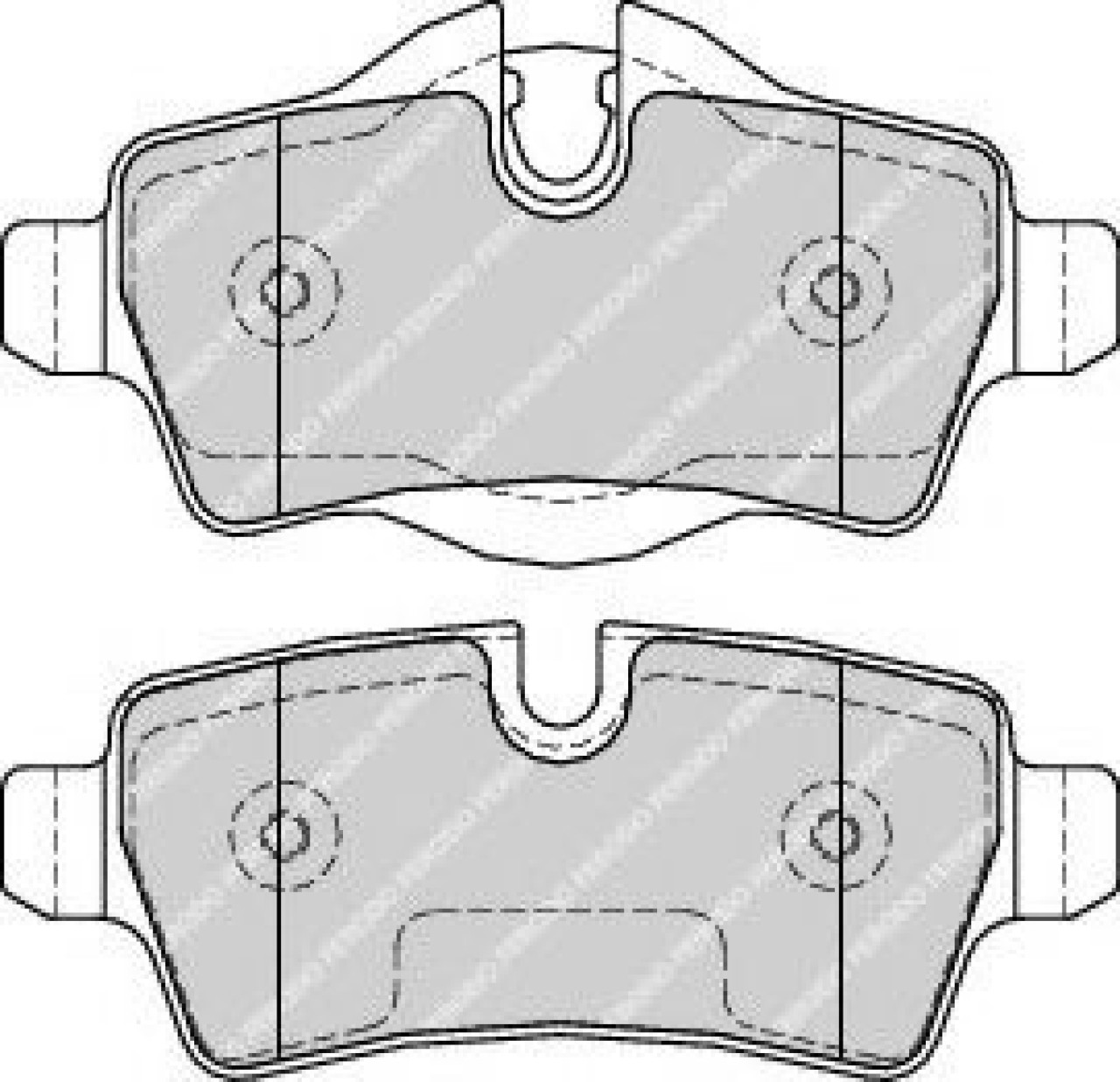 Set placute frana,frana disc MINI MINI (R56) (2006 - 2013) FERODO FDB1975 piesa NOUA