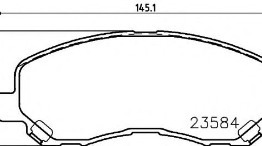 Set placute frana,frana disc MITSUBISHI ASX (GA_W) (2010 - 2016) TEXTAR 2358401 piesa NOUA