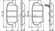 Set placute frana,frana disc MITSUBISHI ASX (GA_W)...