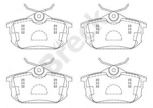 Set placute frana,frana disc MITSUBISHI COLT CZC Cabriolet (RG) (2006 - 2009) Break 21861 10 704 10 ...