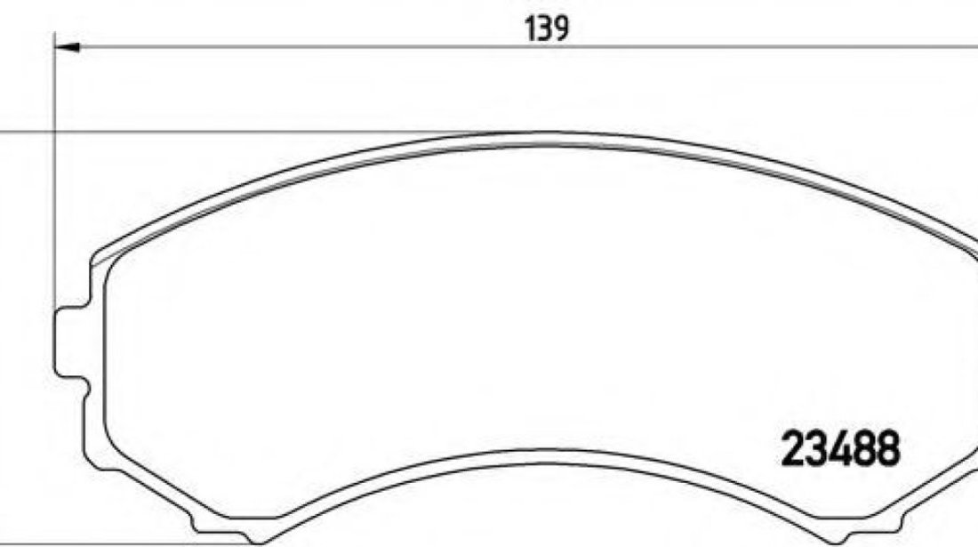 Set placute frana,frana disc MITSUBISHI GRANDIS (NA) (2003 - 2016) BREMBO P 54 029 piesa NOUA