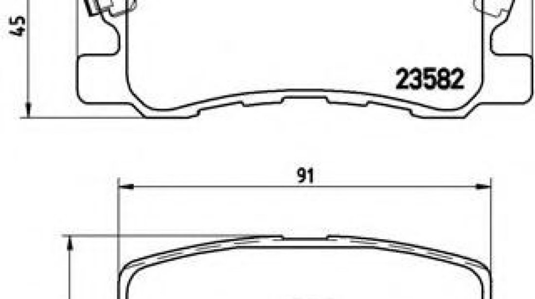 Set placute frana,frana disc MITSUBISHI GRANDIS (NA) (2003 - 2016) BREMBO P 54 031 piesa NOUA