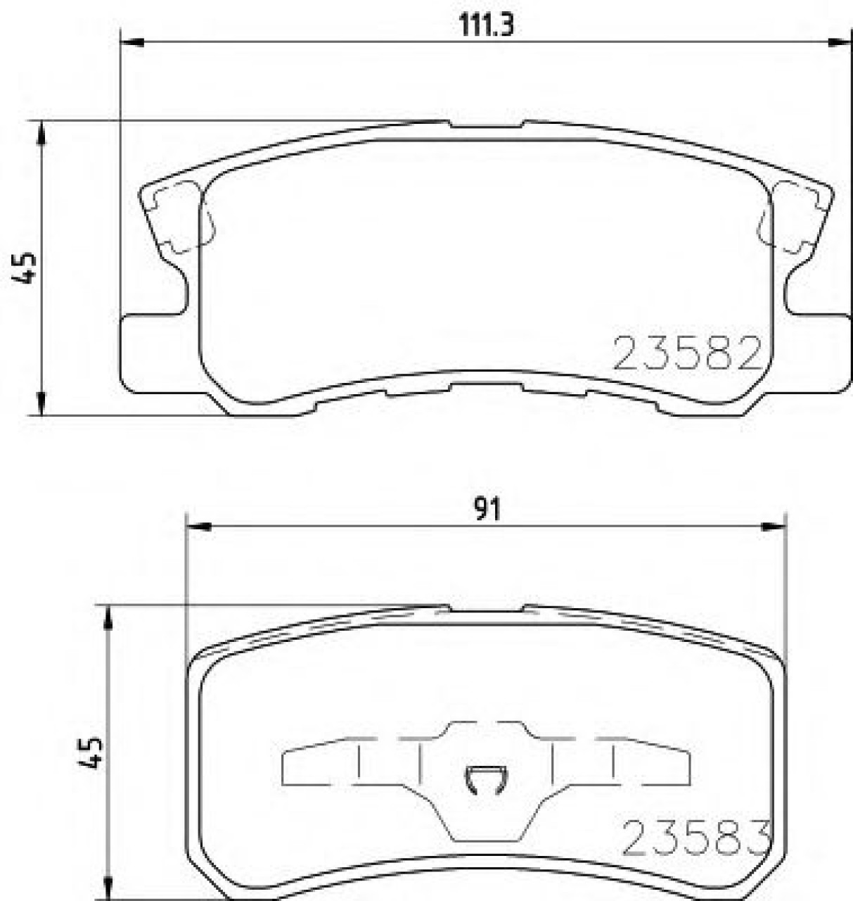 Set placute frana,frana disc MITSUBISHI GRANDIS (NA) (2003 - 2016) TEXTAR 2358202 piesa NOUA