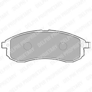 Set placute frana,frana disc MITSUBISHI L 200 (K7, K6) (1996 - 2007) DELPHI LP1808 piesa NOUA