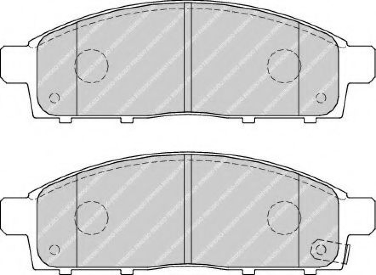 Set placute frana,frana disc MITSUBISHI L 200 (KJ, KK, KL) (2014 - 2016) FERODO FDB4023 piesa NOUA