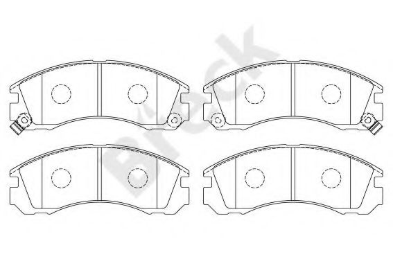 Set placute frana,frana disc MITSUBISHI LANCER VI (CJ-CP) (1995 - 2003) Break 21363 00 701 10 piesa NOUA