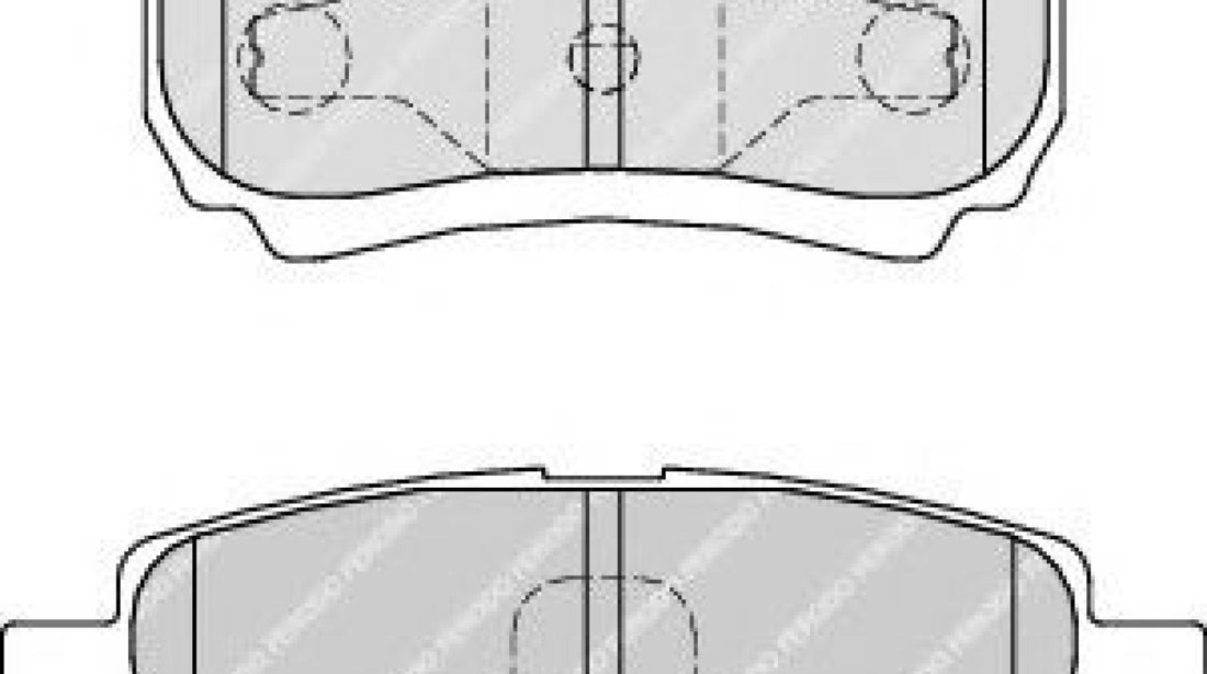 Set placute frana,frana disc MITSUBISHI OUTLANDER II (CW) (2006 - 2012) FERODO FDB1839 piesa NOUA