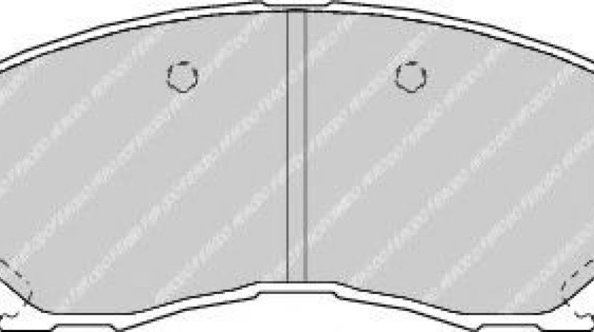 Set placute frana,frana disc MITSUBISHI OUTLANDER II (CW) (2006 - 2012) FERODO FDB1621 piesa NOUA