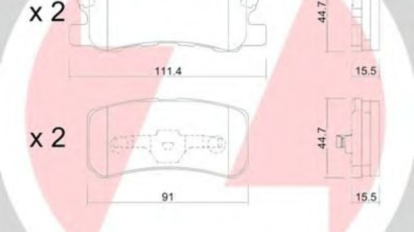 Set placute frana,frana disc MITSUBISHI PAJERO II Canvas Top (V2_W, V4_W) (1990 - 2000) ZIMMERMANN 23582.155.1 piesa NOUA