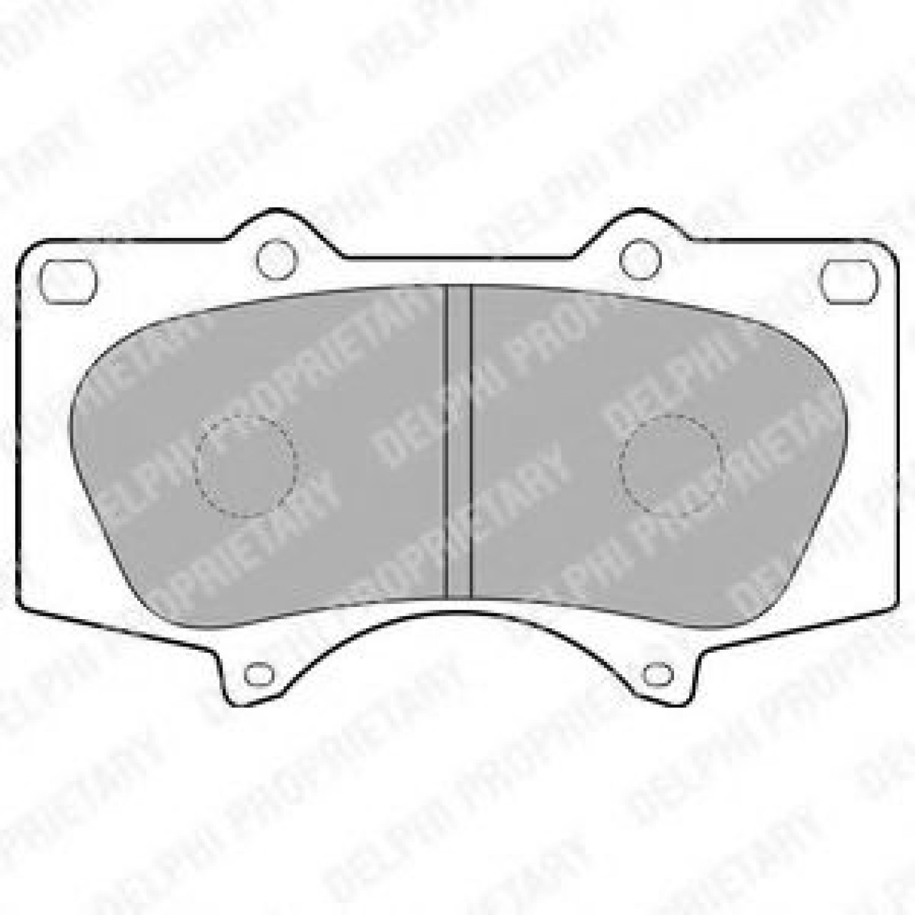 Set placute frana,frana disc MITSUBISHI PAJERO IV (V8_W, V9_W) (2006 - 2016) DELPHI LP1782 piesa NOUA