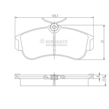 Set Placute Frana,frana Disc Nipparts Nissan J3601051