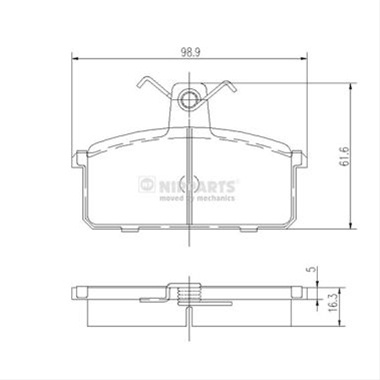 Set Placute Frana,frana Disc Nipparts Suzuki J3608008