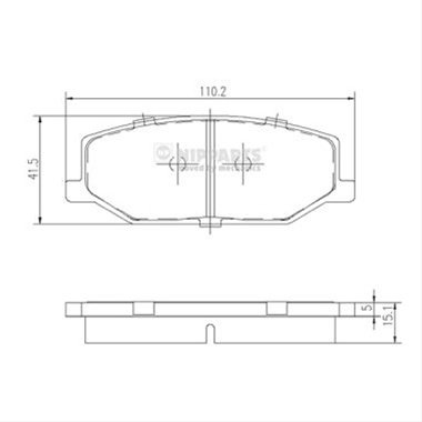 Set Placute Frana,frana Disc Nipparts Suzuki J3608003