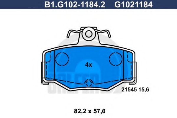 Set placute frana,frana disc NISSAN ALMERA II Hatchback (N16) (2000 - 2016) GALFER B1.G102-1184.2 piesa NOUA